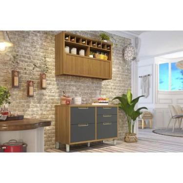 Imagem de Cozinha Modulada Nesher Imperatriz 2 Peças (1Aéreo+1Balcão) C2P30 Frei