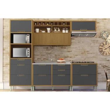 Imagem de Cozinha Modulada Nesher Imperatriz 5 Peças (2Balcões+2Aéreos+1Torre Qu