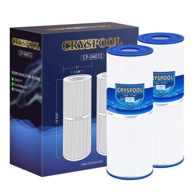 Imagem de Cryspool Filtro de spa PRB25-IN substitui o filtro de banheira de hidromassagem Unicel C-4326, Filbur FC-2375, 3005845, R172327, R173429, 33521, 25392, 817-2500,5X13 25 m², 2 unidades