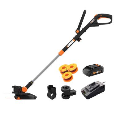 Imagem de Worx WG170.2 20V Power Share GT Revolution Aparador de cordas sem fio de 30,5 cm (bateria e carregador incluídos)
