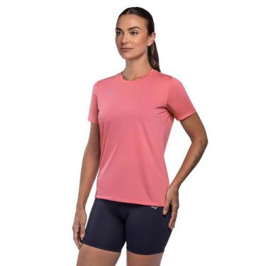 Imagem de Camiseta de Treino Mizuno Energy 2.0 Feminina, Rosa, P