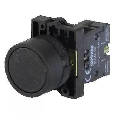 Imagem de Botão pulsador plástico bps soprano 05141.0500, PRETO