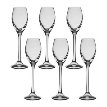 Imagem de Taça De Cristal Bohemia Para Licor 65 ml Sophia 6 Peças - Bohemia Crys