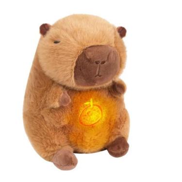 Imagem de Pelúcia Capivara Que Respira Anti Ansiedade Com Som E Luz - BBLK