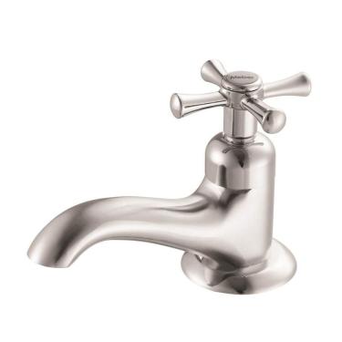 Imagem de Torneira Lavatório Balcão 1192 C 24 1/2 1/4V Bl Meber Metais Cromado