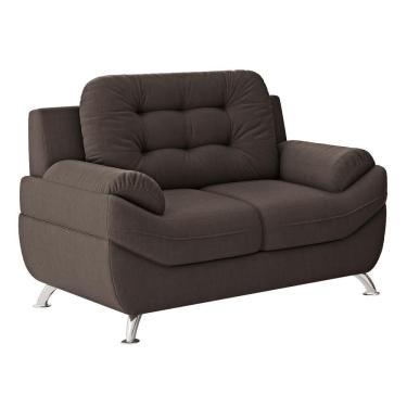 Imagem de Sofá 2 Lugares Linoforte Em Tecido Suede 150 Cm De Largura Mercury Marrom