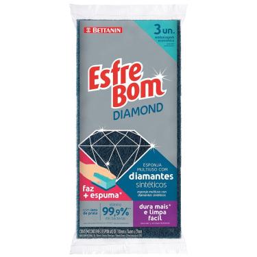 Imagem de Pack De Esponjas Diamond Esfrebom 3un - Bettanin
