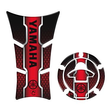 Imagem de Kit Protetor Tanque E Bocal Adesivo Moto Yamaha Fz25 2023/2024 Vermelho Cor Vermelho