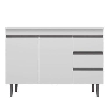 Imagem de Balcão De Pia Andréia 100 Cm Branco - Ajl