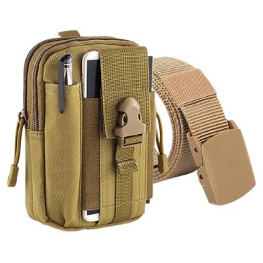 Imagem de Bolsa de Cintura para Caminhadas - Cinto Porta-Objetos Impermeável Para Atividades ao Ar Livre - Carteira Oxford Grande Capacidade com Bolso para Acessórios de Viagem e Smartphone