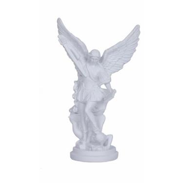 Imagem de Dlfghos Estátua Do Arcanjo Miguel - De São Miguel, Branca, 30 Cm, Resina, Escultura Anjo, Coleção