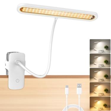 Imagem de xingruyu Luminária De Leitura Com Clipe 66 Leds, Portátil, Alimentada Por Bateria, 5 Cores, 4 Níveis Brilho, 300 Lm, Encaixe, Lâmpada Para Cuidado Os Olhos, Mesa Recarregável 2000 Ma Cabeceira Cama