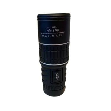 Imagem de Monóculo Telescópico Tático Profissional, 16x52mm, Lente de Alta Precisão, Preto