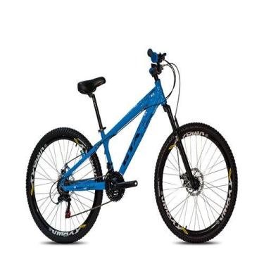 Imagem de Bicicleta Aro 26 freeride Gta Azul Câmbios shimano 21 Velocidades Aro 