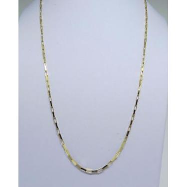 Imagem de Cordão Corrente De Ouro 18k 750 Maciço Cadeado De 70cm 7g  - DR Joias