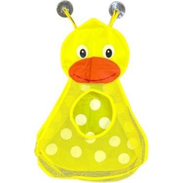 Imagem de Saco Organizador De Brinquedos Para Banheiro Banho Bebe Rede Patinho (AMARELO)