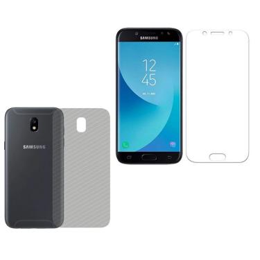 Imagem de Película Hidrogel + Adesivo Fibra De Carbono Para Samsung Galaxy J5 Pro - Transparente