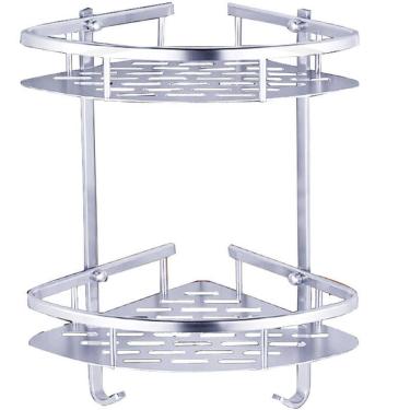 Imagem de Suporte De Shampoo Aluminio Rack De Banheiro Sabonete Prateleiras Parede