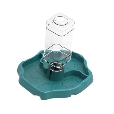 Imagem de IEUDNS Bebedouro para répteis Pet Gecko Hidratador automático Dispensador de água para répteis Alimentador de água para animais de estimação, Azul