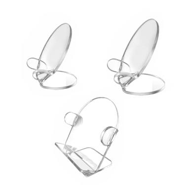 Imagem de Kokiya Organizador de maquiagem de 3 peças, expositor de cosméticos, organizador moderno de paleta de maquiagem, prateleira de acrílico para marcadores de