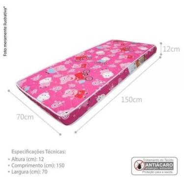 Imagem de Colchão Infantil D18 70x12x150 Pepa - CASA H