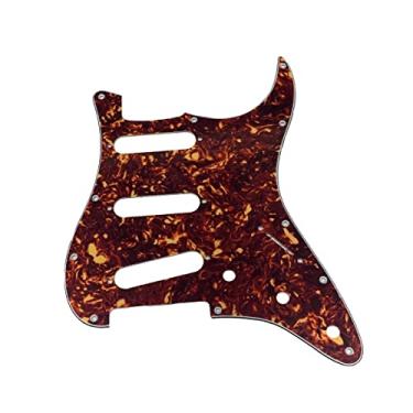 Imagem de KAISH 11 Hole ST/Strat Style Guitar Pickguard Bridge Reversed ST Pick Guard for Jimi Hendrix Stratocaster/Strat Vintage Tortoise