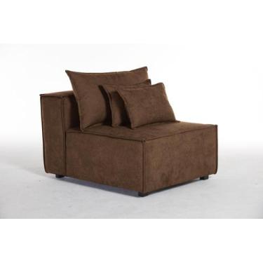 Imagem de Sofá Dominó Módulo 1,00 Encosto 0,20 Espuma D28 Mola Bonel Percinta It