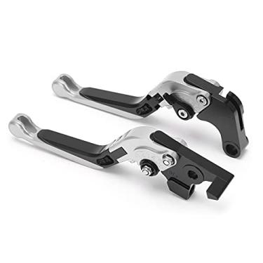 Imagem de ZJchao Alavanca de Embreagem, Alavanca de Freio de Bicicleta de Freio de de Motocicleta de Alumínio Embreagem do para 700 2019-2021 para MT-10/FZ-10 16-2021 (Prata)