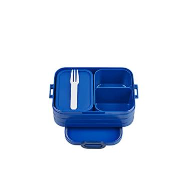 Imagem de Mepal – Lancheira Bento Take A Break Midi – Lancheira com Bento Box – Lancheira para sanduíches, lanches pequenos e sobras – Lanche e almoço – 900 ml – Azul vívido