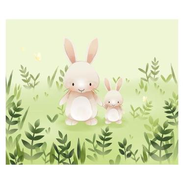 Imagem de Papel de Parede Adesivo Infantil Coelhos Quarto Bebe - 762pcm - Allodi