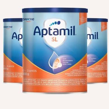 Imagem de Aptamil SL Proexpert 800g  Kit com 3 Latas  Fórmula Infantil Danone  S