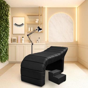 Imagem de Maca Estofada Luxo Para Estética, Spa, Cílios, Sobrancelhas - Bz Home 