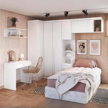 Imagem de Guarda-roupa Infantil Modulado 6 Peças Infinity - Móveis Castro