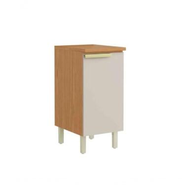 Imagem de Balcão De Cozinha Itatiaia New Porto 1 Porta Cinamomo Off-white