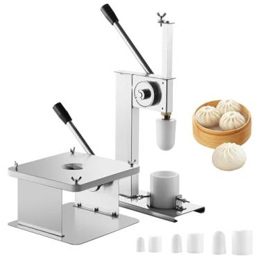 Imagem de Máquina De Fabricante Semi-automática De Baozi Com 3 Moldes, 400-500 Pães/hora, Fabricante De Pão De Aço Inoxidável No Vapor Para Uso Em Casa E Comercial