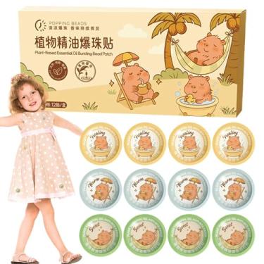 Imagem de Adesivos De Mosca Para Crianças - 12 Unidades de Adesivos Seguros para Bebés e Crianças,Produtos de Cuidados com a Pele Infantis Seguros com Design Infantil para Crianças de Ambos os Sexos