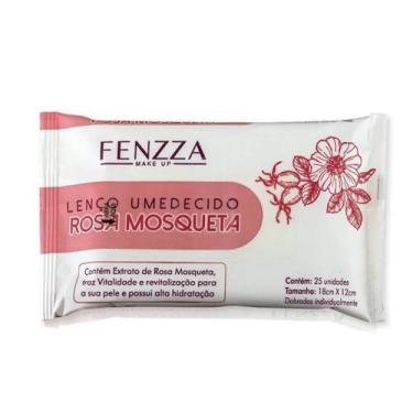 Imagem de Lenço Umedecido Rosa Mosqueta - Fenzza - Fenzza Makeup, Kit C/ 3 Lenço