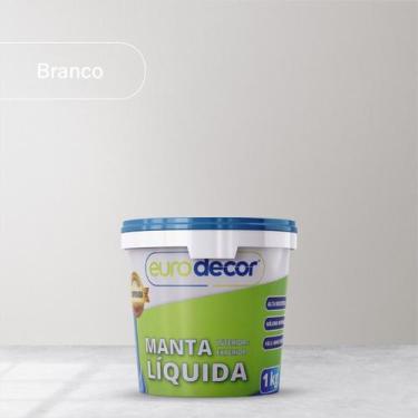 Imagem de Manta Líquida Anti Mofo 1KG Impermeabilizante Eurodecor Cores, Branco
