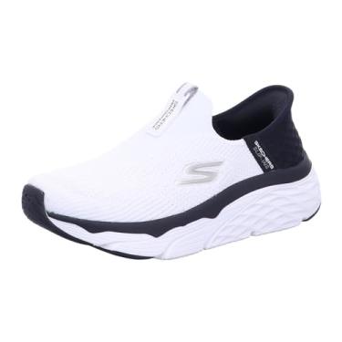 Imagem de Skechers Tênis feminino Hands Free Slip-Ins Max Cushion Elite-Smooth Transition, Branco/preto, 35