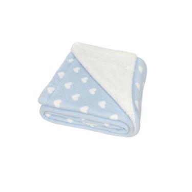 Imagem de Cobertor Manta para Bebê Estampado com Sherpa Microfibra Antialérgico 
