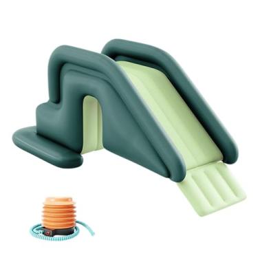 Imagem de Tobogã Aquático para Piscina Insuflável | Escorrega Anti-derrapante Parque Aquático Brinquedo Divertido Exterior | Tobogãs Aquáticos para Piscinas Infláveis para Piscinas Enterradas ou de