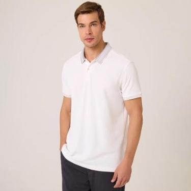 Imagem de Camisa Polo Dudalina Piquet Jacquar Masculino-Masculino