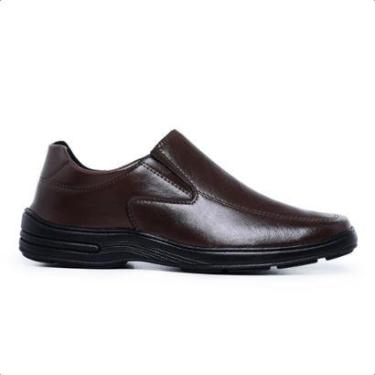 Imagem de Sapato Social Sport Fino Casual Antiestresse Confort Marrom-Masculino