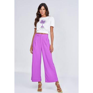 Imagem de T-shirt-Lado-Avesso-Decote-Redondo-Off-White Tam. M-Feminino