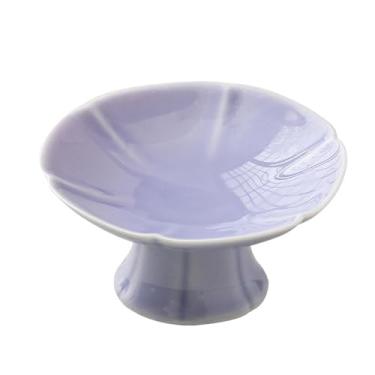 Imagem de Ｂｅｓｇａ Suporte de Cerâmica para Sobremesas, Fruteira, Pedestal com Base, Bandeja para Cupcakes, Mesa de Sobremesas, Festa, Chuveiro, Roxo