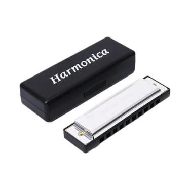 Imagem de Gaita Diatônica De 10 Furos C Key Com Estojo Para Presente Infantil In