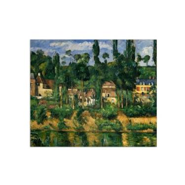 Imagem de Pintura de arte de parede em tela - The Chateau-Famous Canvas Prints-Canvas Picture Reprodutions-Art Poster for Living Room Wall Decor 90x110cm35x43inches Sem moldura
