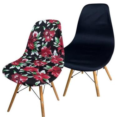 Imagem de Kit 2 Capa de Cadeira Charles Eames Eiffel Pé Palito Malha Mista - Ame