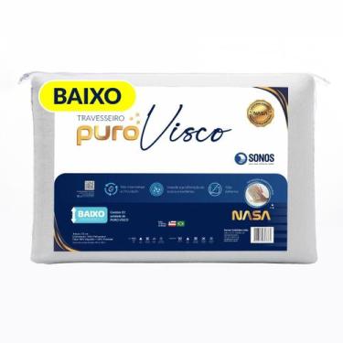 Imagem de Travesseiro Sonos Puro Visco Baixo 10cm de Altura