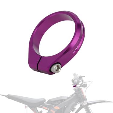 Imagem de IUVWISN Kit de guidão de garfo dianteiro EBike Riser Clamp CNC para Surron Sur Ron LBX Electric Dirt Bike Roxo